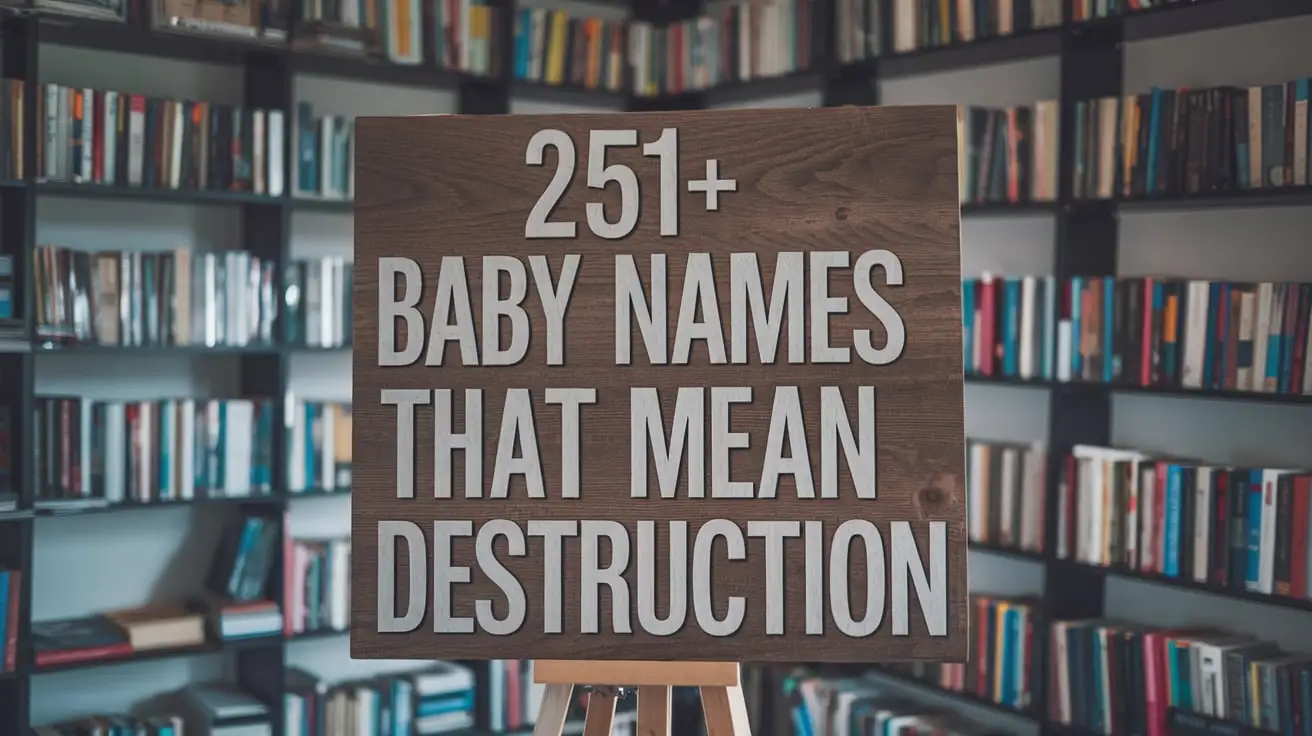 baby names that mean destruction