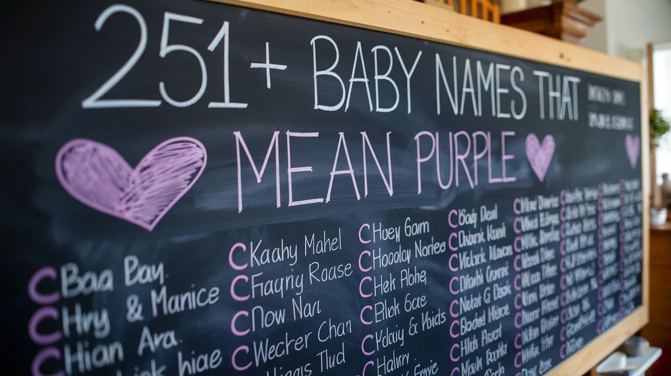 Baby Names That Mean Purple