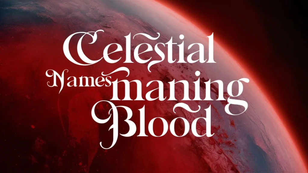 Celestial Names Meaning Blood