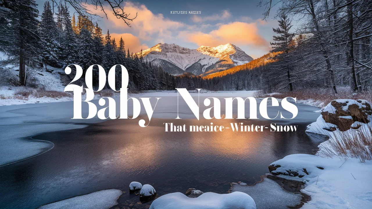 Cool Baby Names That Mean Ice, Winter, Snow