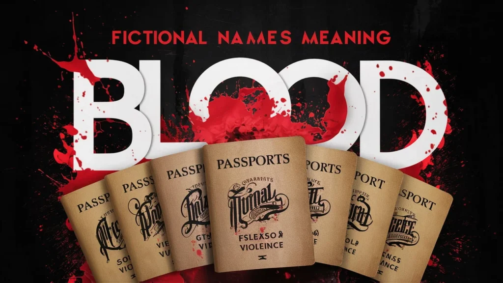 Fictional Names Meaning Blood