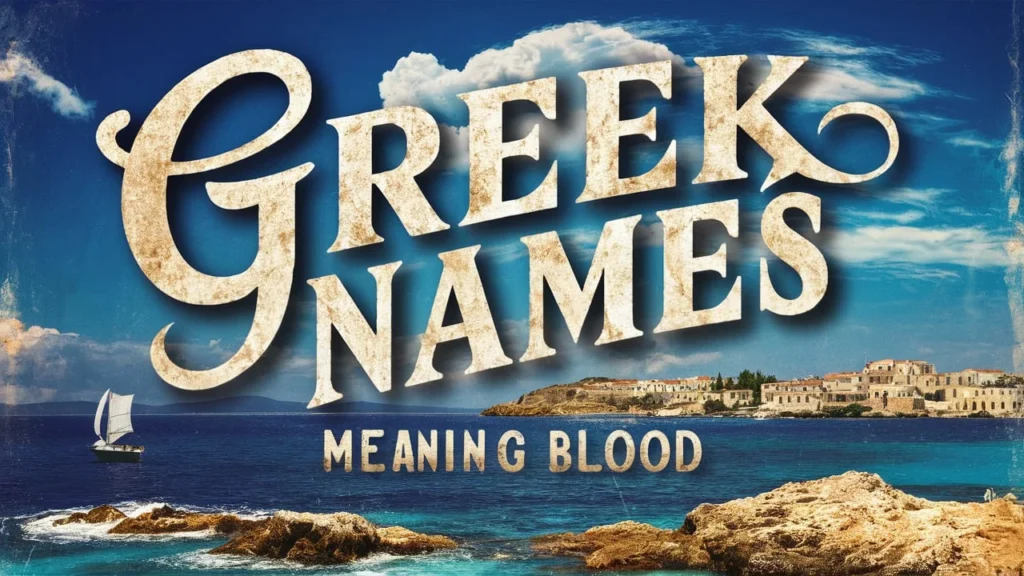 Greek Names Meaning Blood