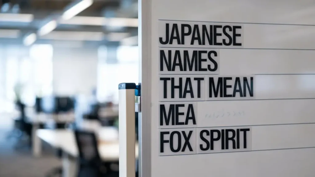 Japanese Names That Mean Fox Spirit