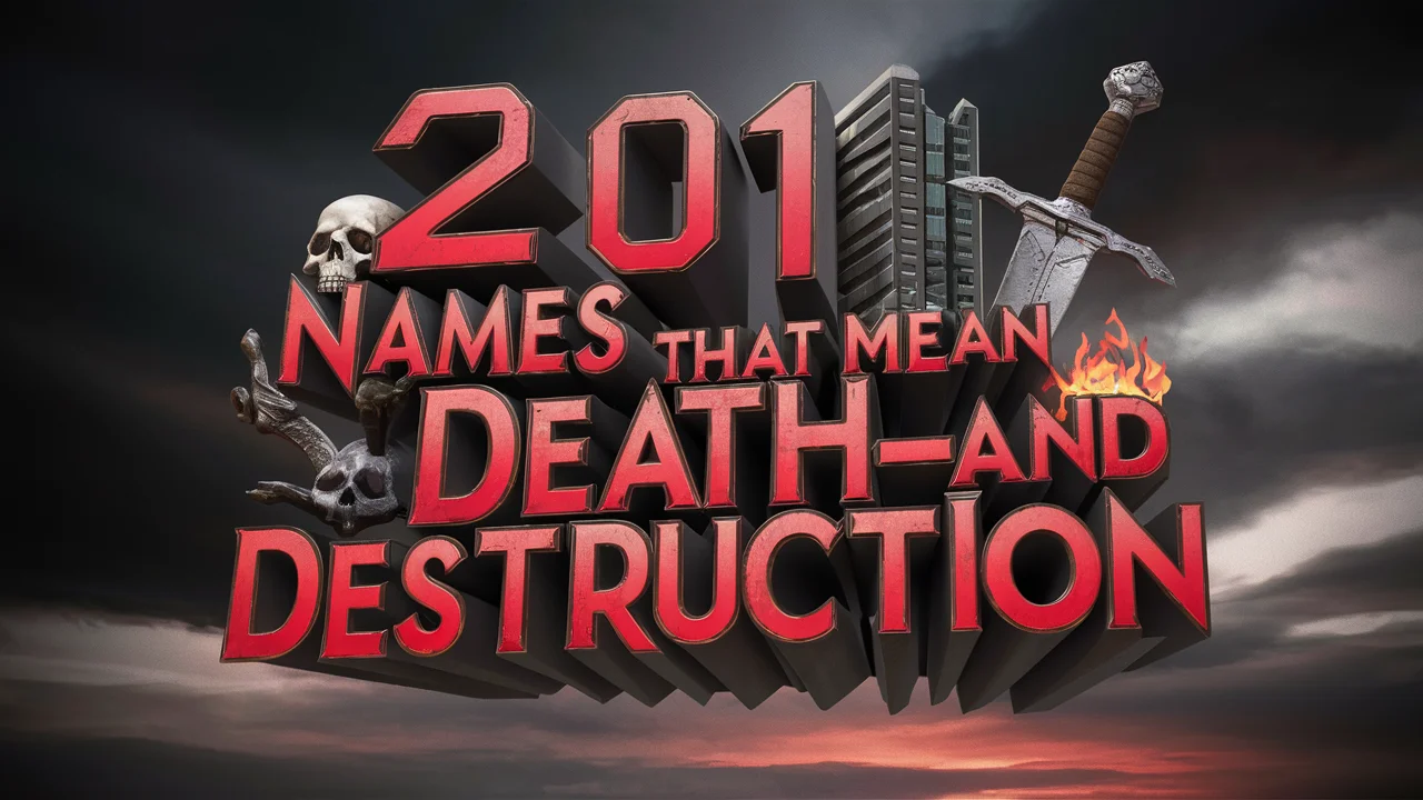 Names That Mean Death and Destruction