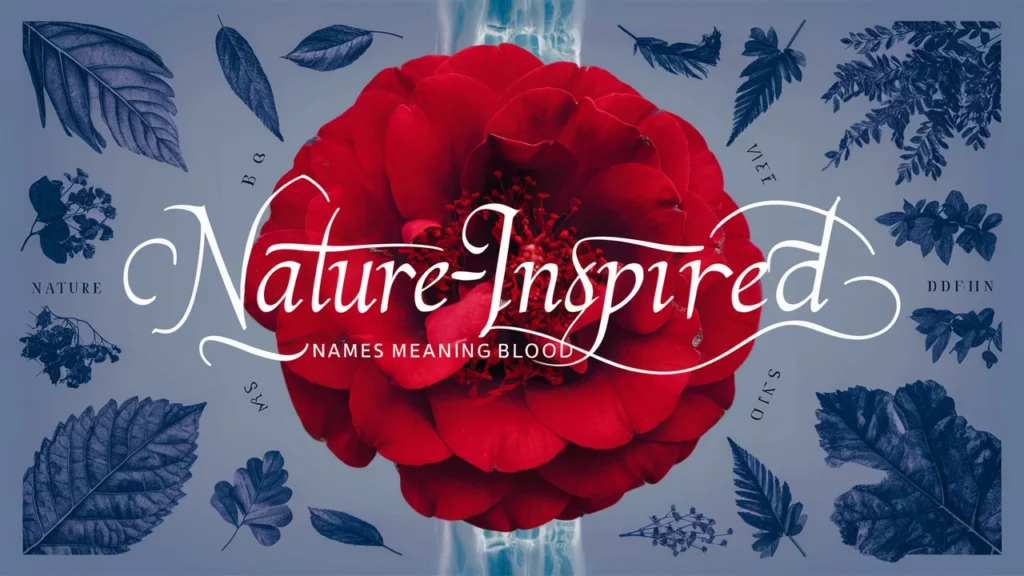 Nature-Inspired Names Meaning Blood