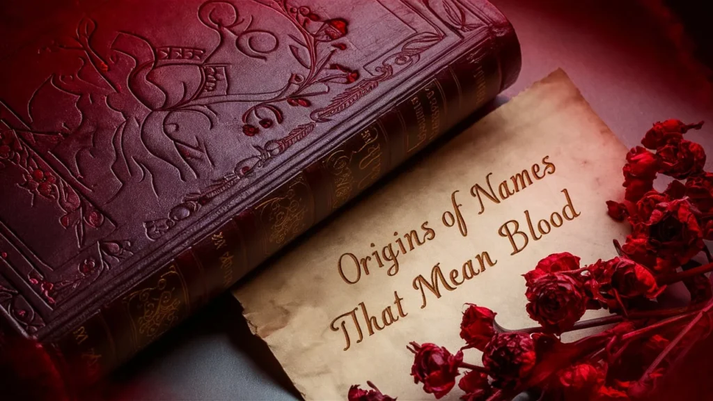 Origins of Names That Mean Blood