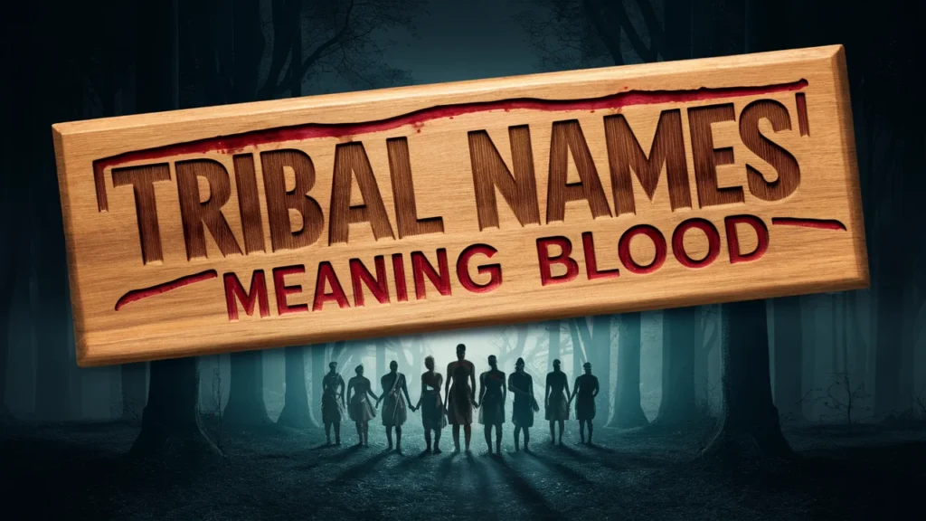 Tribal Names Meaning Blood