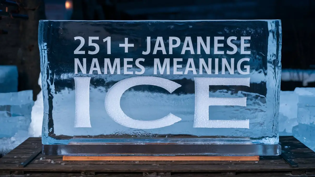 Japanese Names Meaning Ice