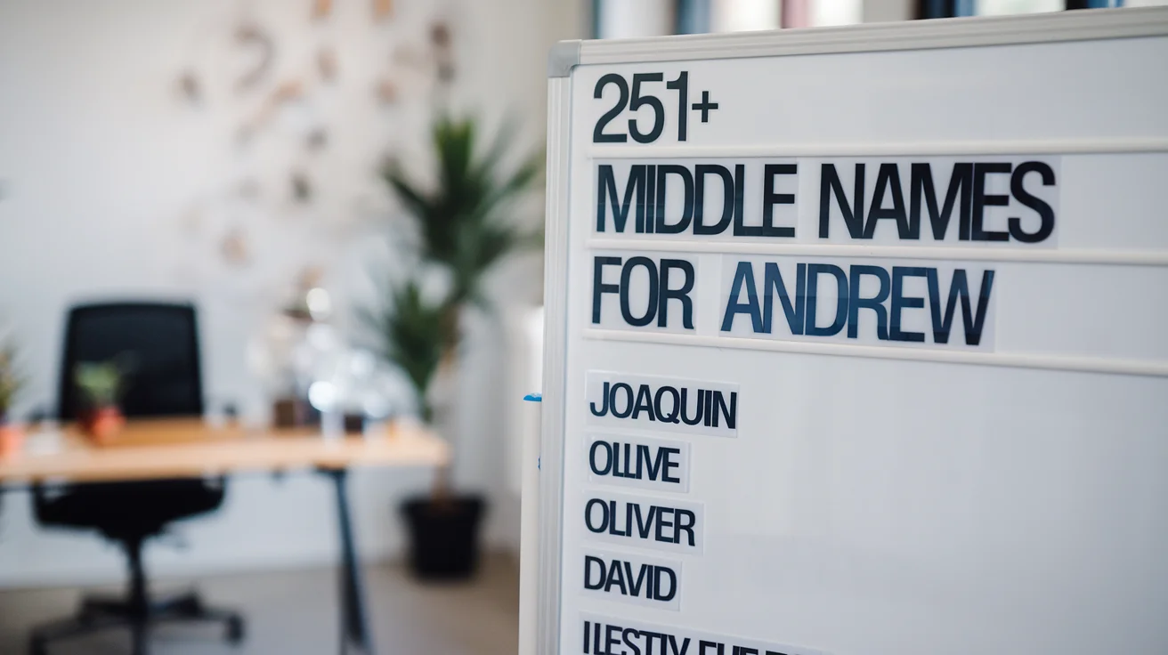 Middle Names for Andrew