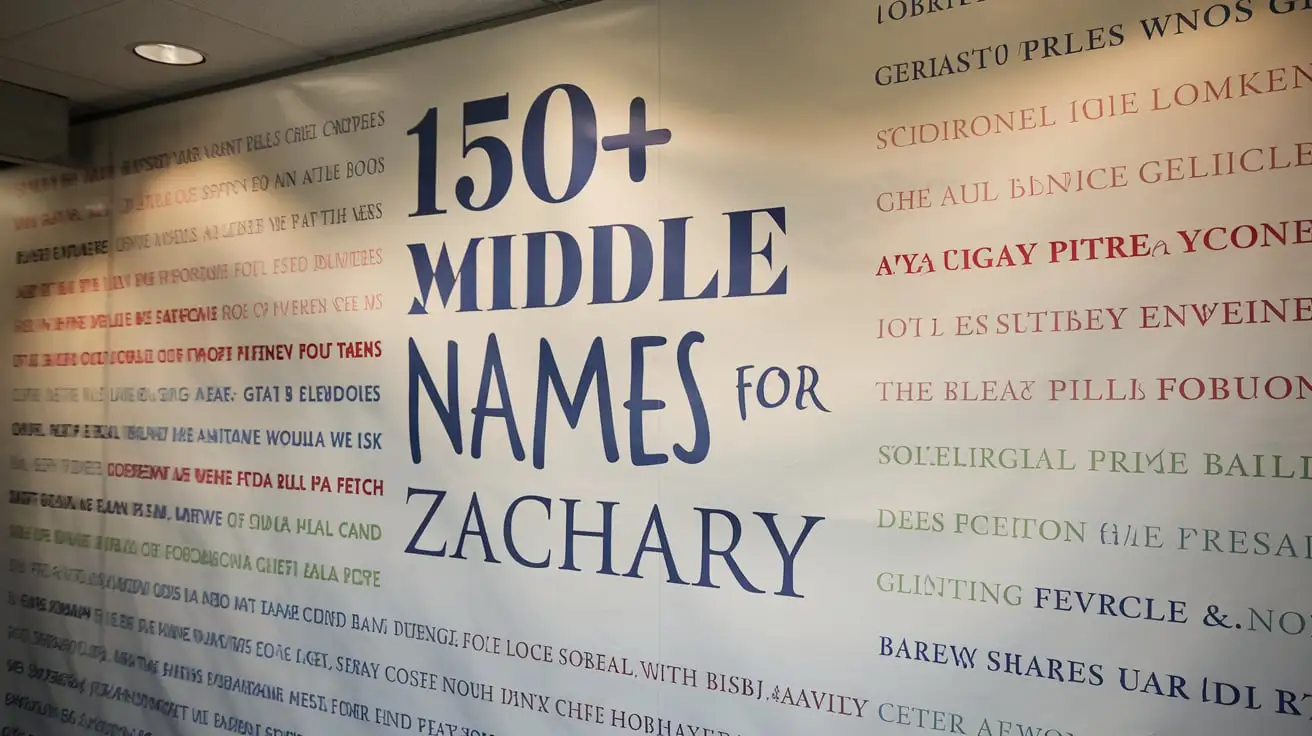 150+ Middle Names for Zachary