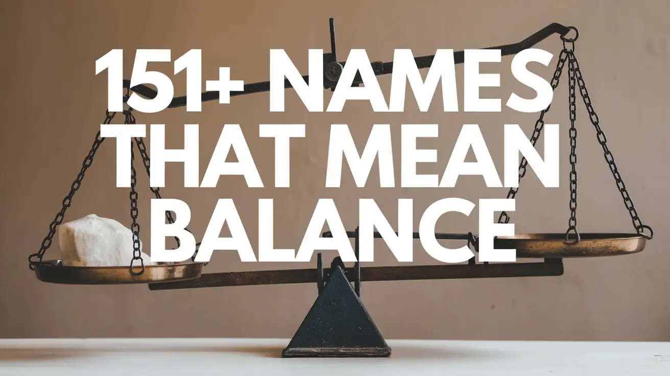 names that mean balance