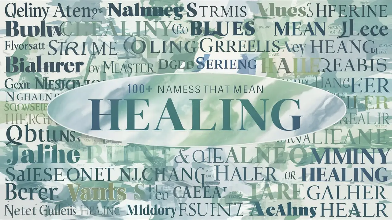 Names That Mean Healing or Healer