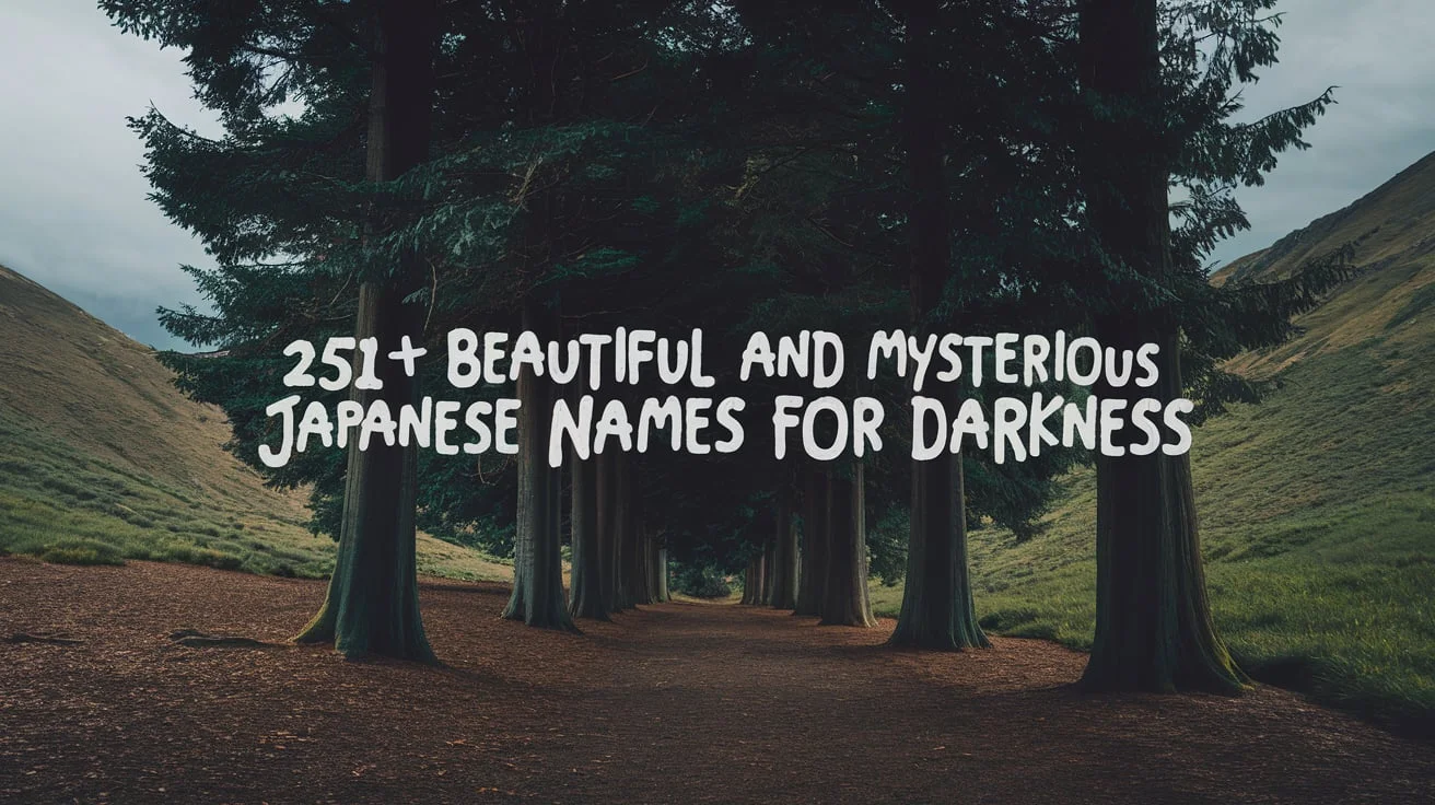 Names Meaning Darkness