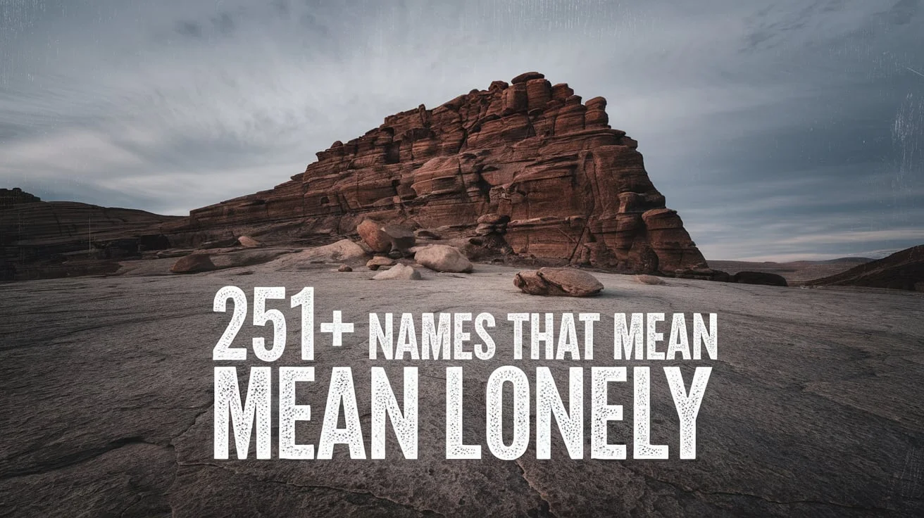 Names That Mean Lonely