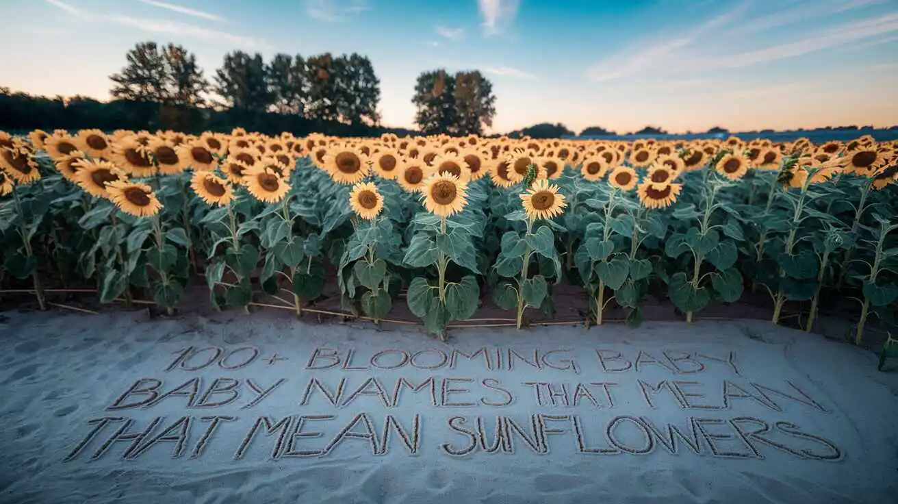 Blooming Baby Names That Mean Sunflowers