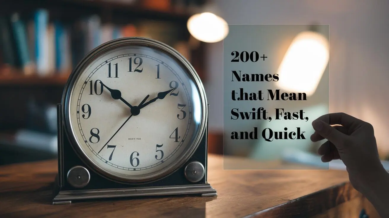 Names That Mean Swift, Fast, and Quick