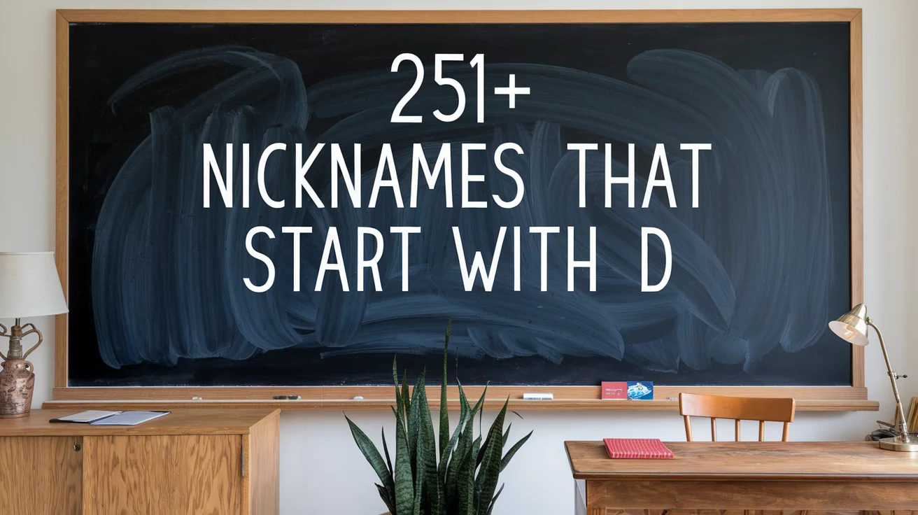 Nicknames That Start With D