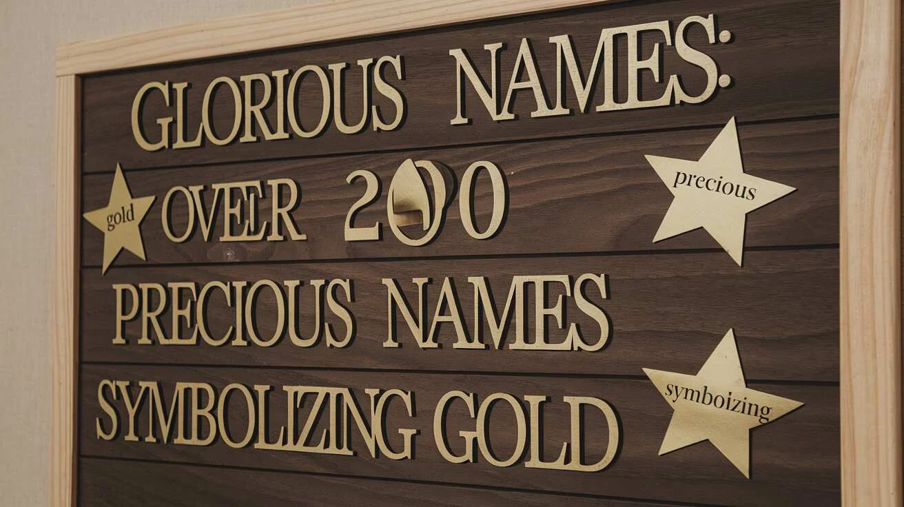 Names Symbolizing Gold