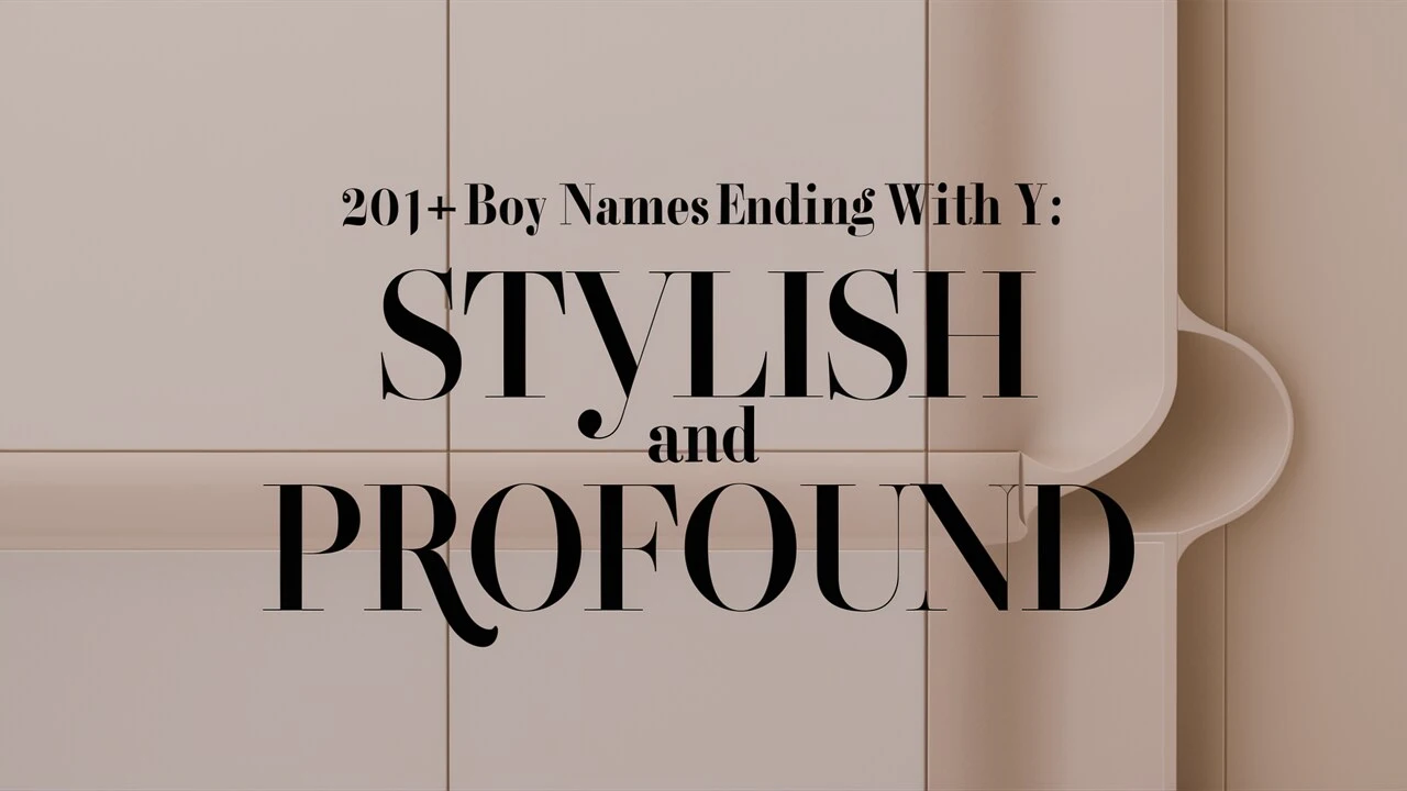 Boy Names Ending With Y: Stylish and Profound