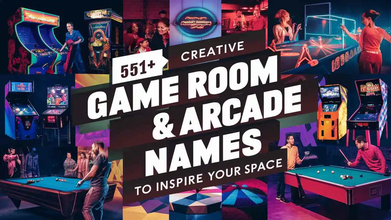 Creative Game Room & Arcade Names