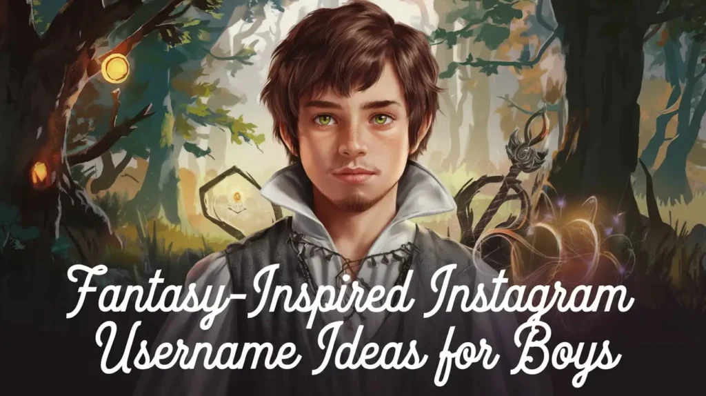 Fantasy-Inspired Instagram Username Ideas for Boys