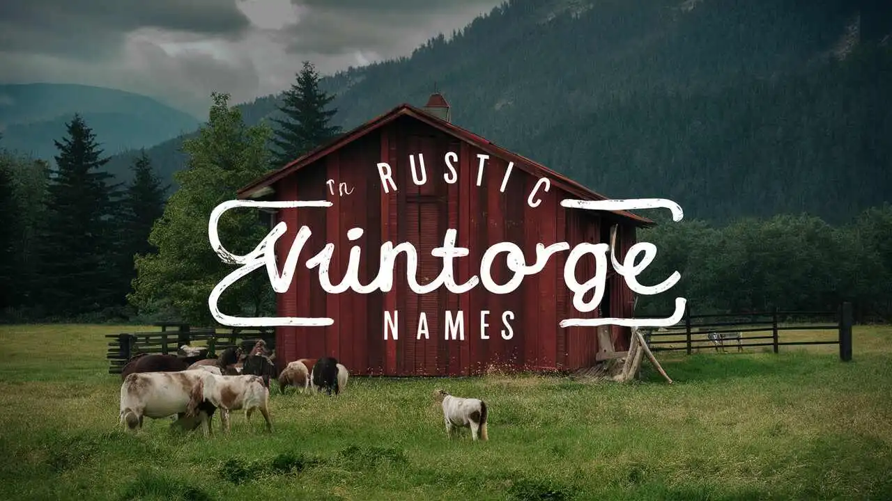 Rustic Vintage Country Names That Will Transport You to Simpler Times