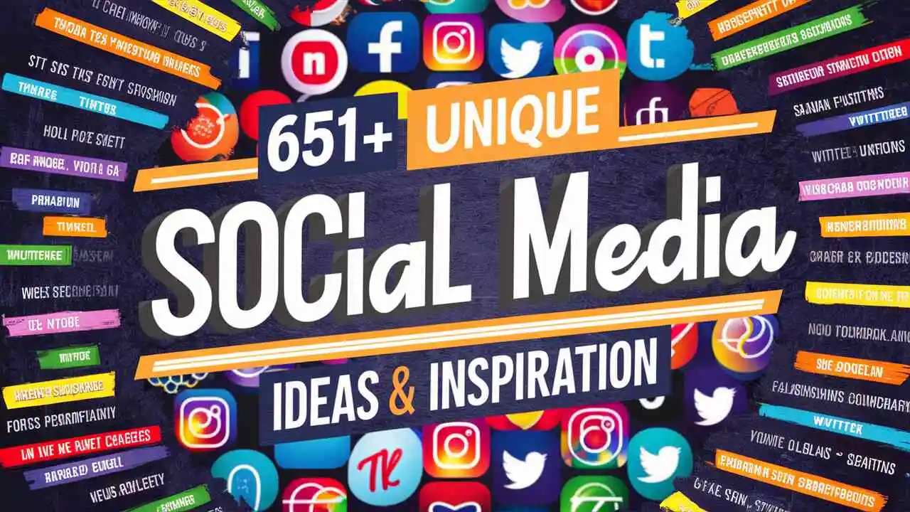 Unique Social Media Names Ideas & Inspiration