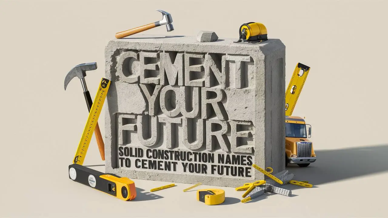 Construction Company Names to Cement Your Future