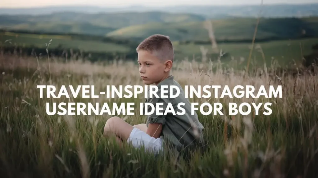 Travel-Inspired Instagram Username Ideas for Boys